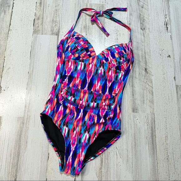 Coastal Rose Swimsuit One-Piece Vibrant - Picture 1 of 5